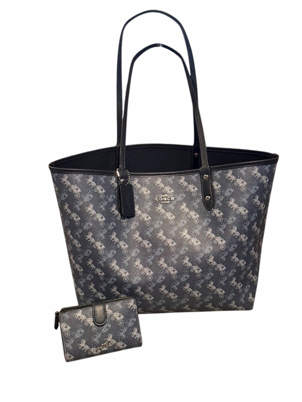 Coach City Tote Bag W/ Matching Wallet EUC
